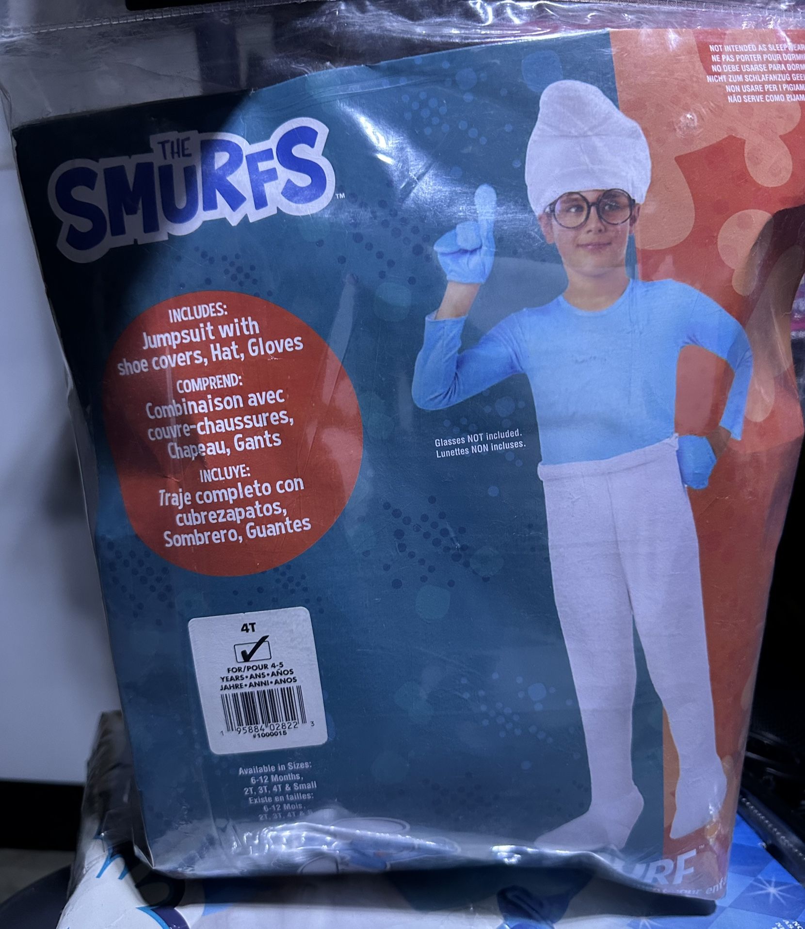 Smurf’s Costume Size 4 