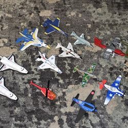 14 Diecast Aircraft 