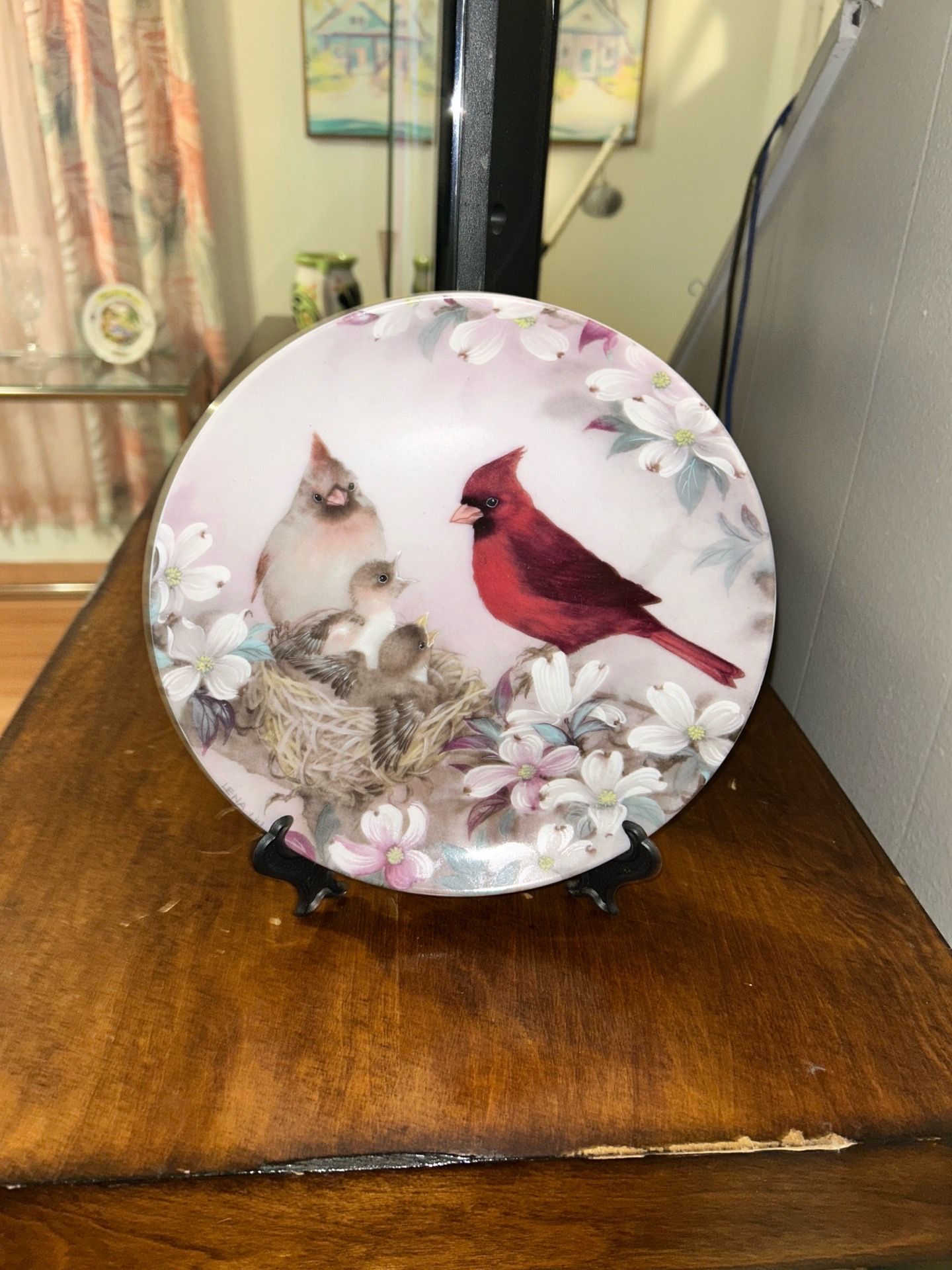 1989 Lena Liu "Morning Serenade" collector plate