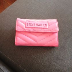 Steve Madden Pink Leather Wallet 