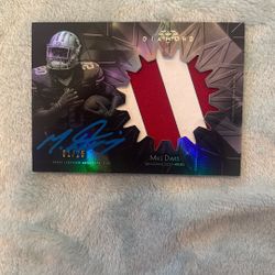 Mike Davis Signed, Patch and Numbered 1/25 Diamond