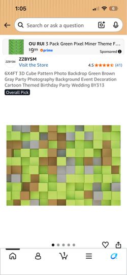 Minecraft Photo Backdrop