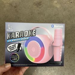 NWT Karaoke LED wireless speaker