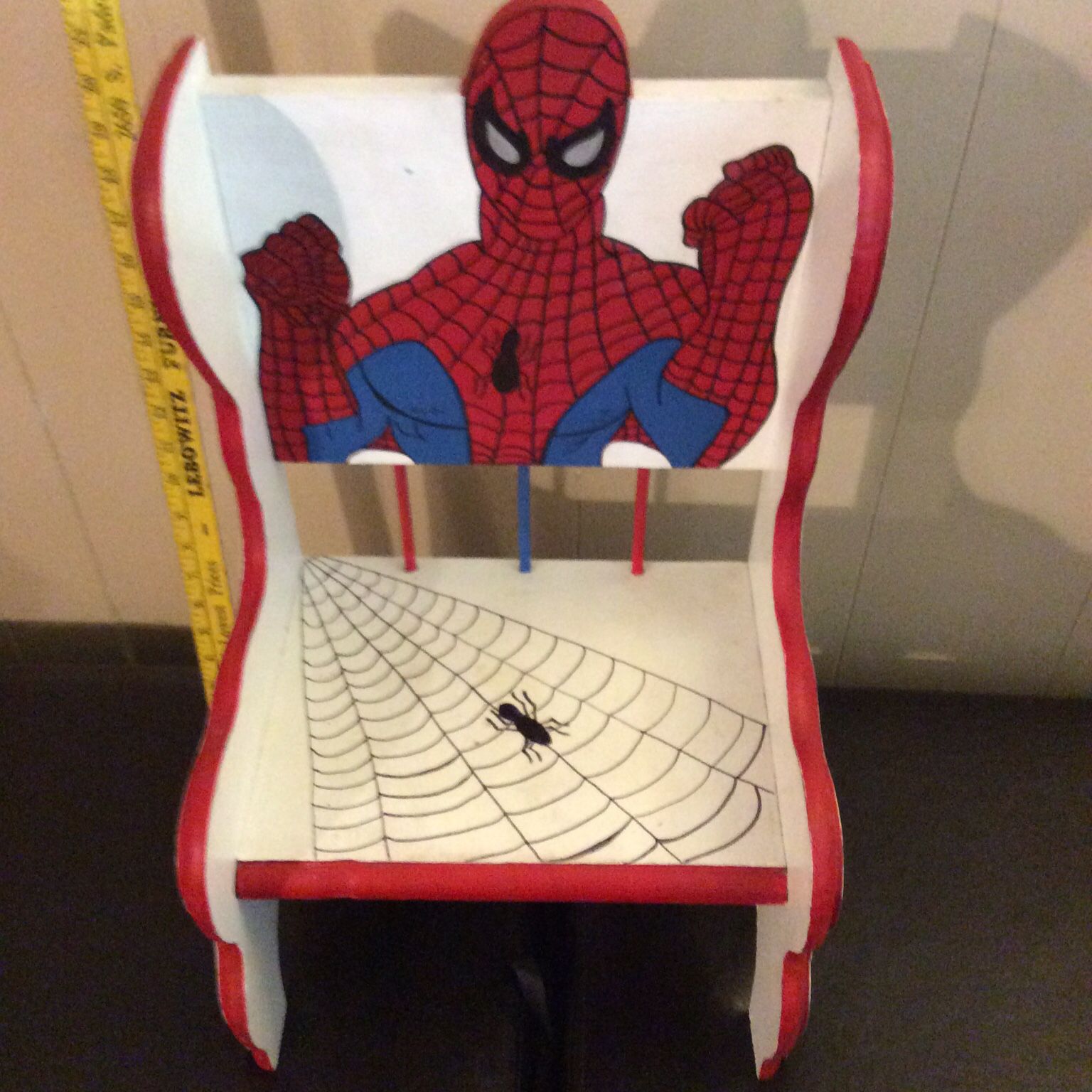 Amazing Spider-Man Handmade Toddler’s Wooden Chair