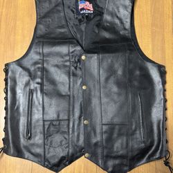 Leather vest