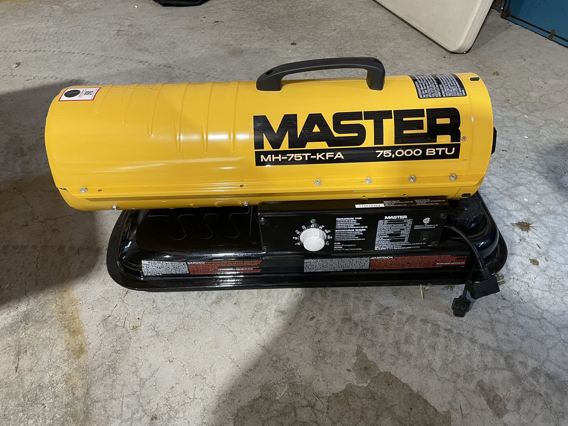 Master MH-75T-KFA Forced Air Heater