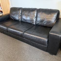 Black Leather Couch