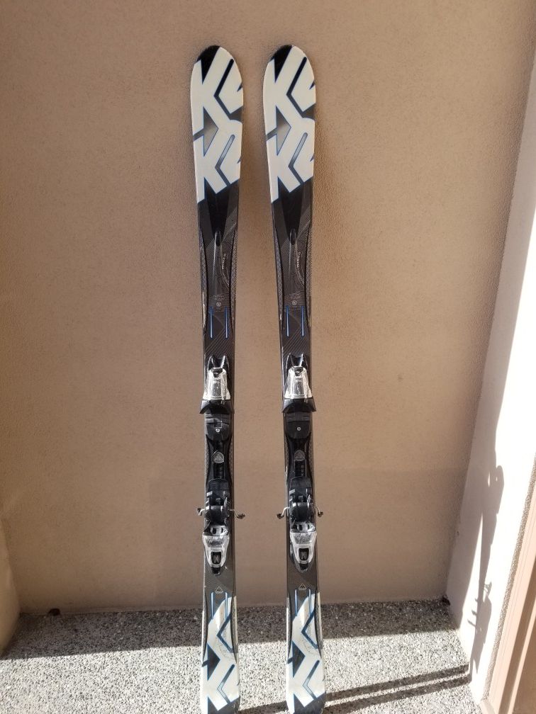 K2 AMP wired skis with adjustable binding