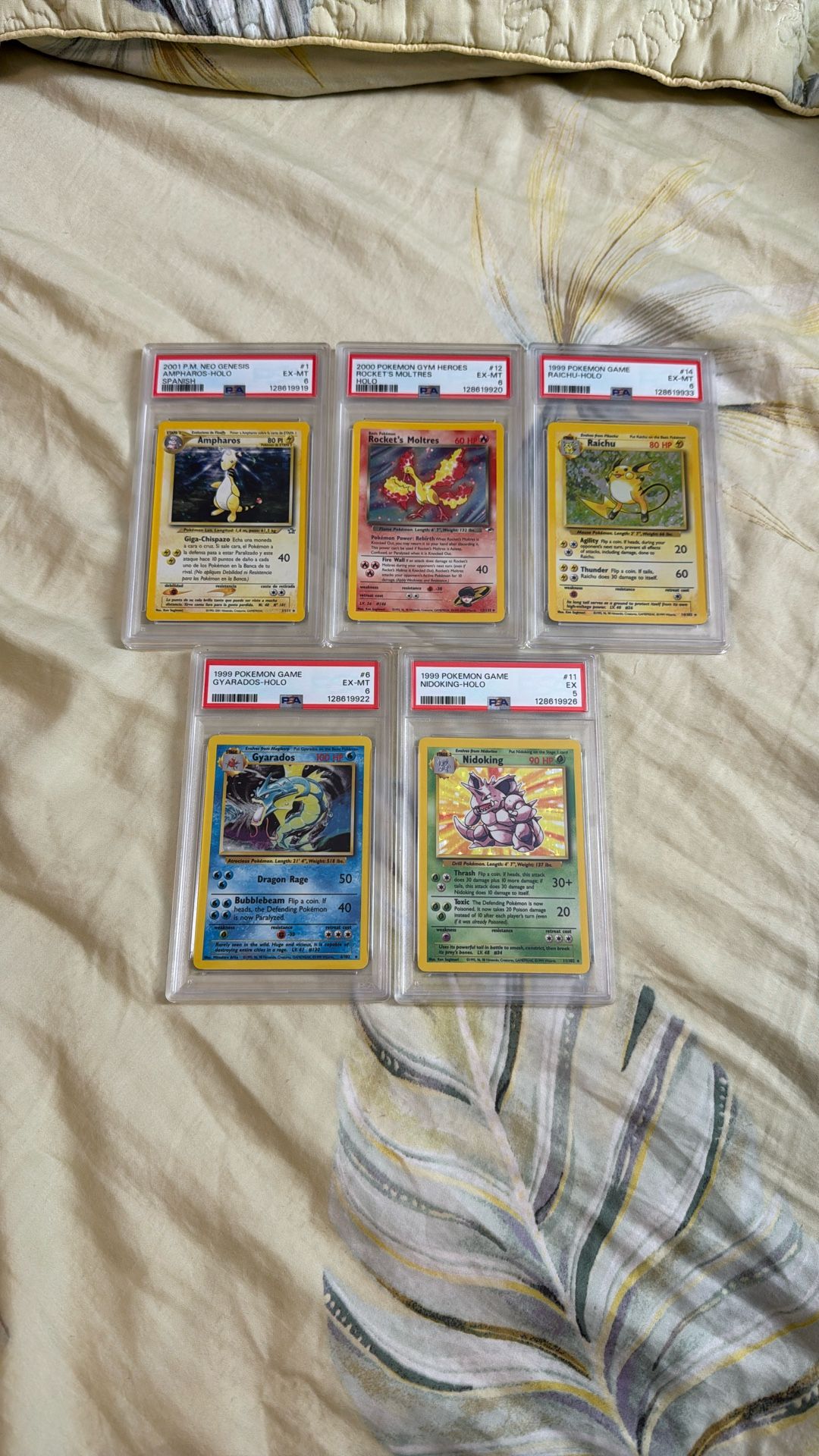 Vintage Holo’s Psa 5-6