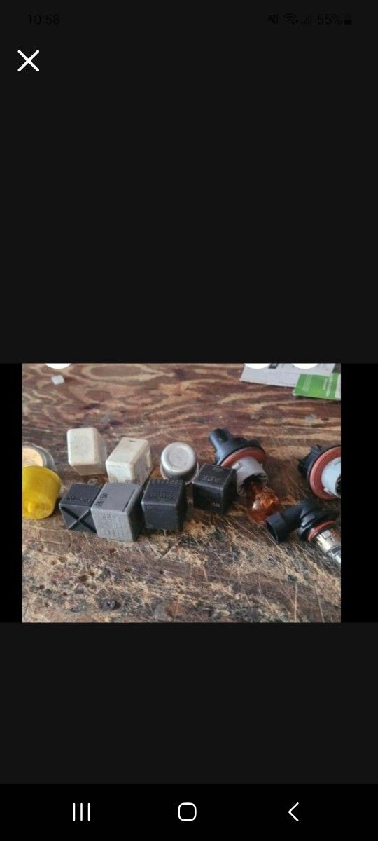 A set of fuses and light bulbs for all vehicles.