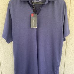 Under Armour Golf Shirt Heatgear Large