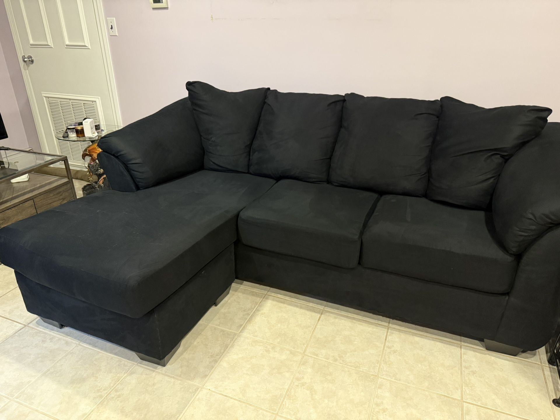 Black couch