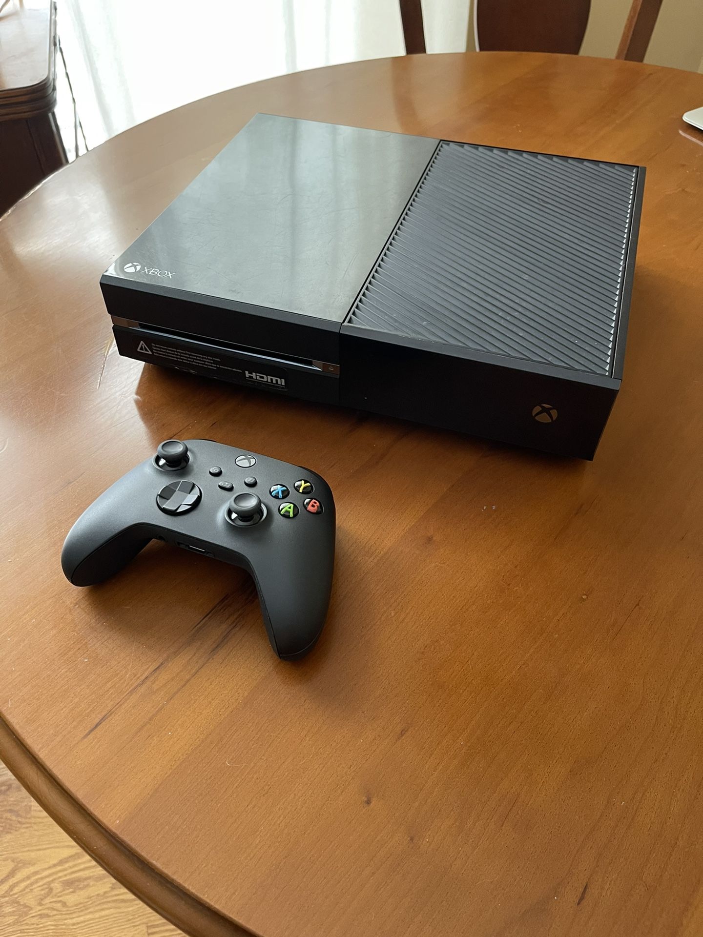 Xbox One With Xbox Series X Controller And Power Cable