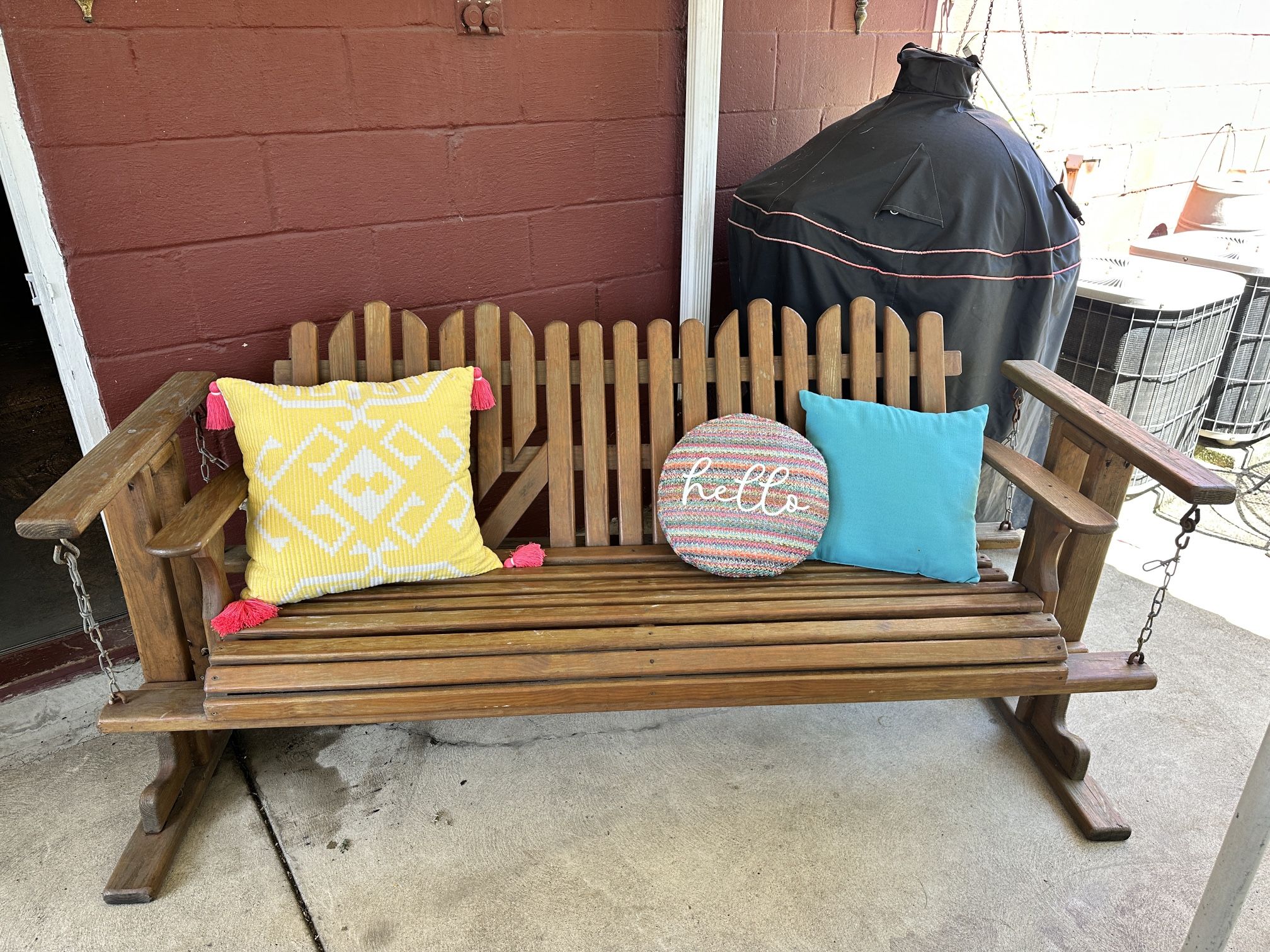 Wooden Porch Swing Glider