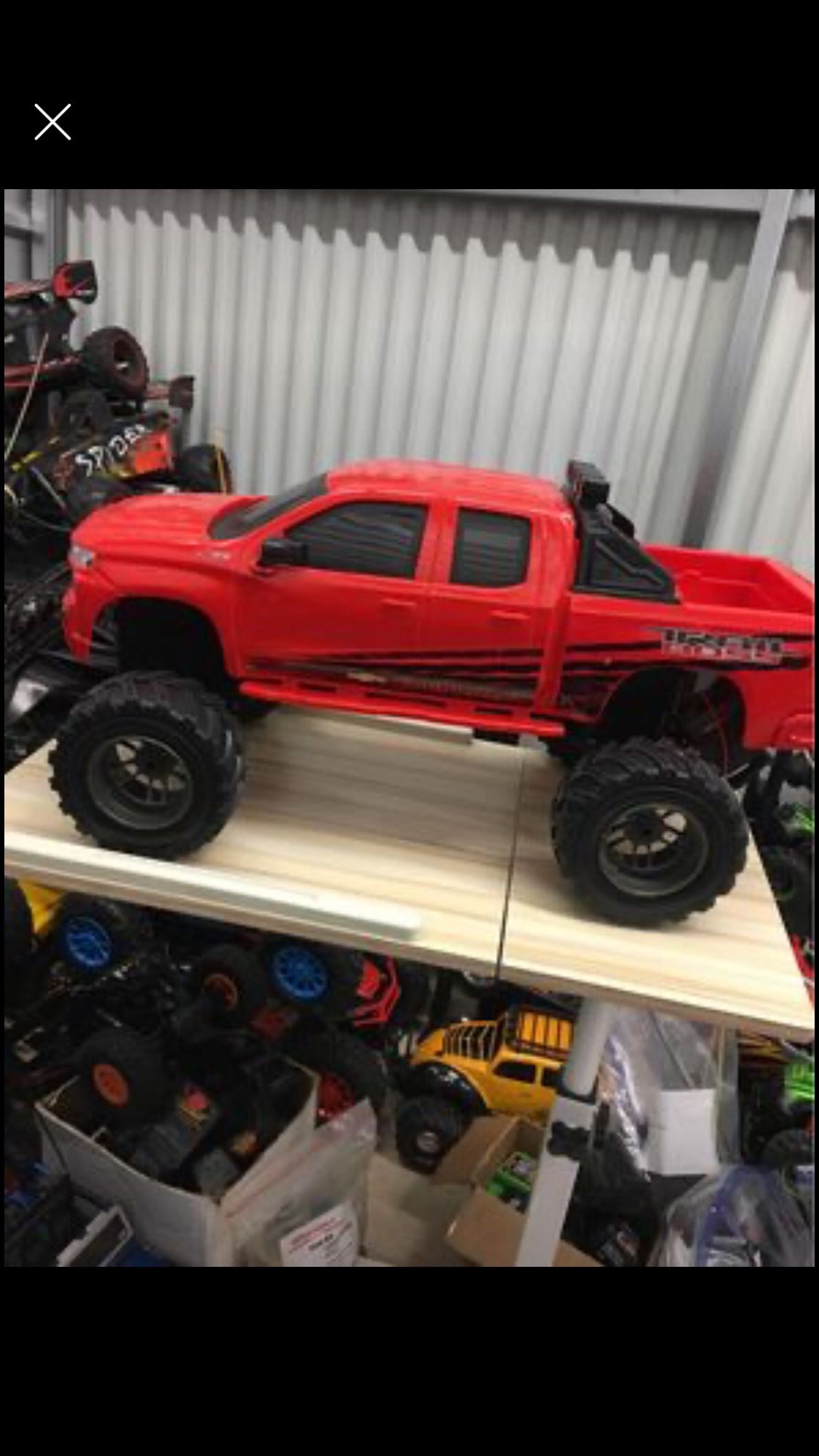 huge chevy boss r/c truck