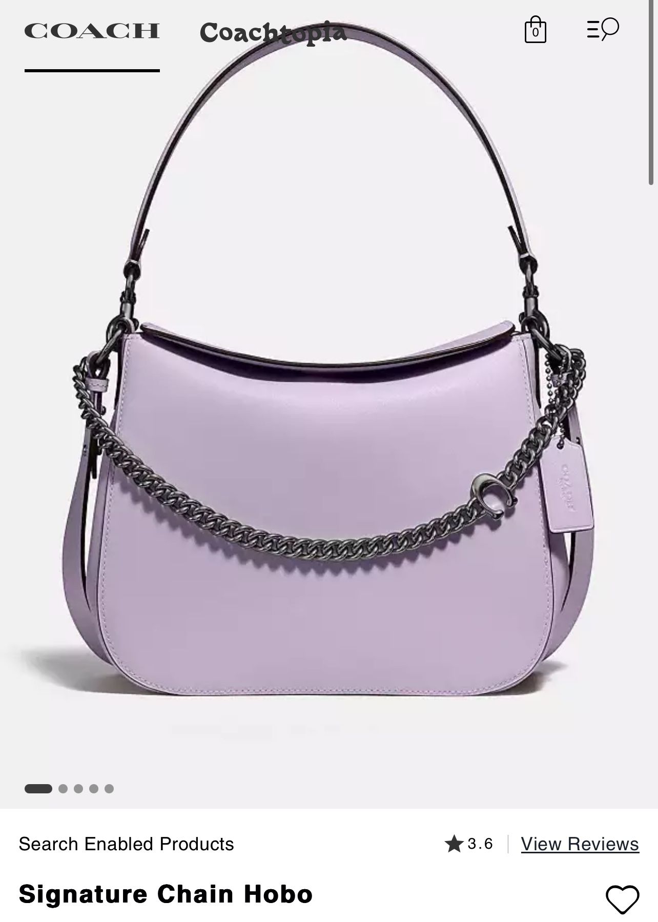 Coach Purse Signature Chain Hobo