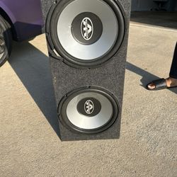 Audio tek street machine 12" speakers and box