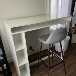 White Standing Desk