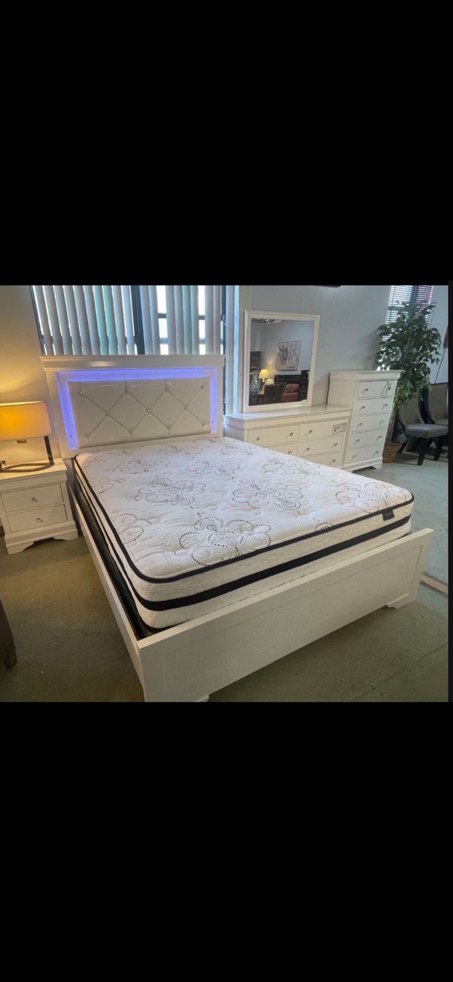 Brand New Complete Bedroom Set With FREE Orthopedic Mattress For $999