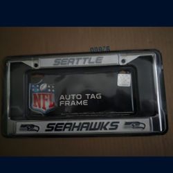 Seahawks Medal License Plate Frame