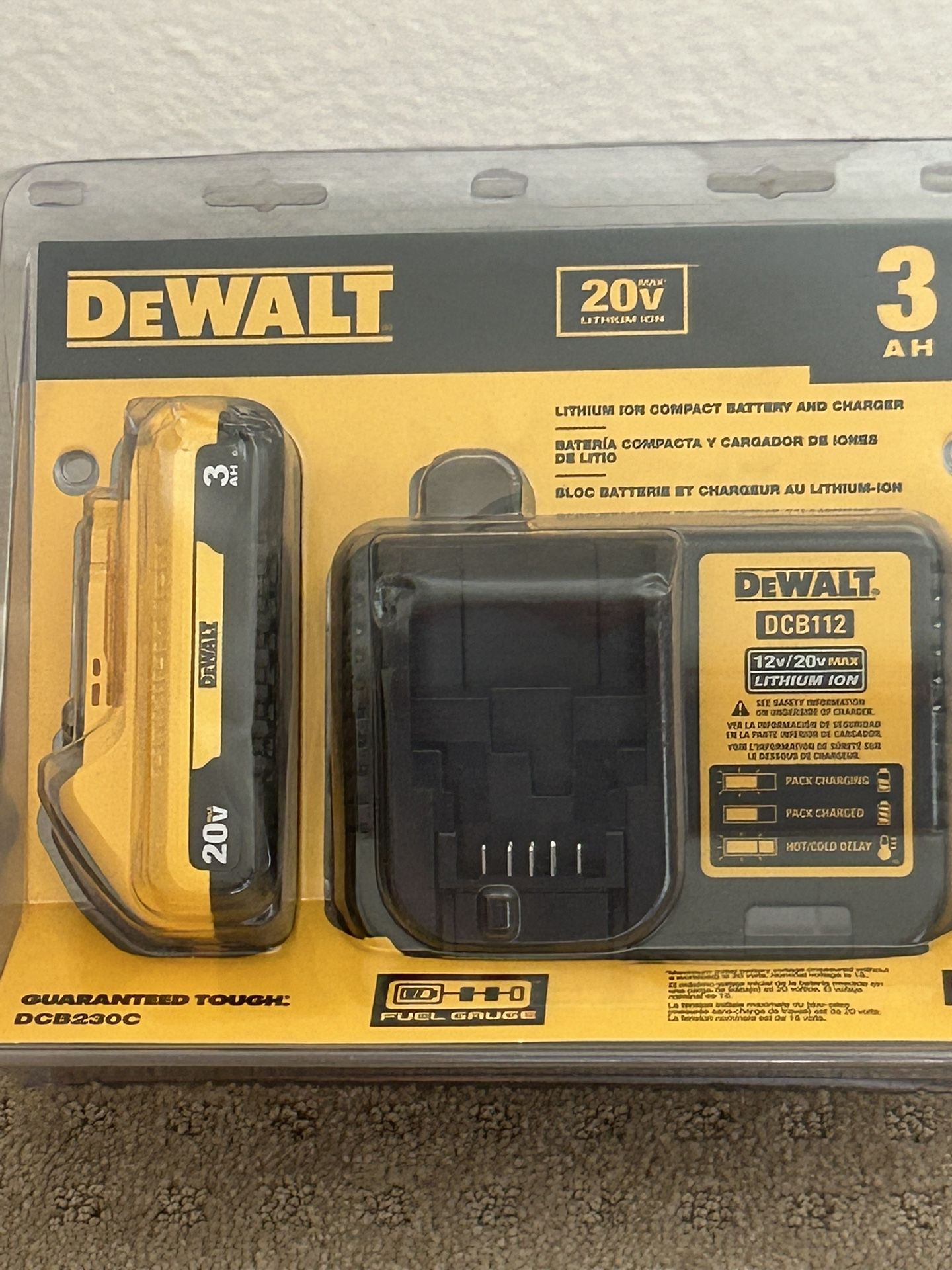 Dewalt 3ah Battery Pack