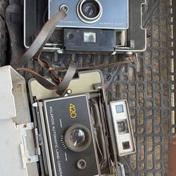 6 Vintage Polaroid Cameras