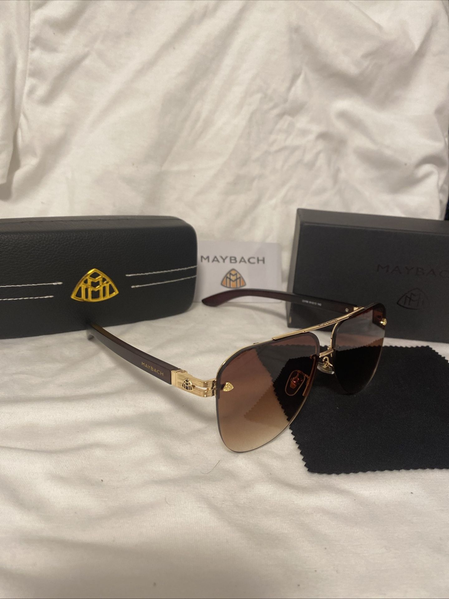 Maybach Sunglasses - Tinted Gold, Brown, Black