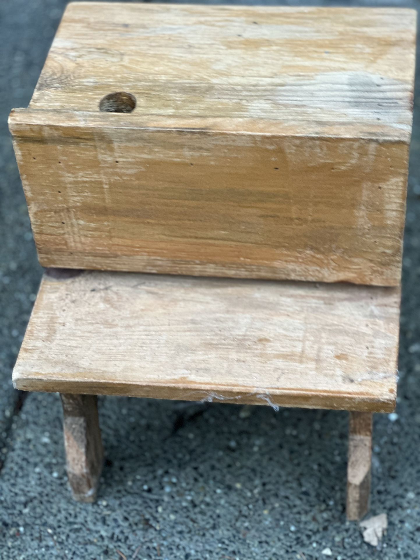 Homemade Miniture School Desk.