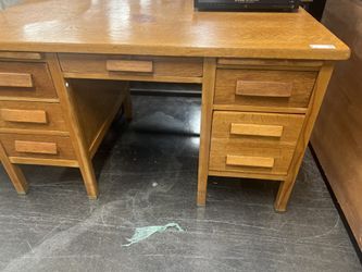 Vintage Style Oak Desk