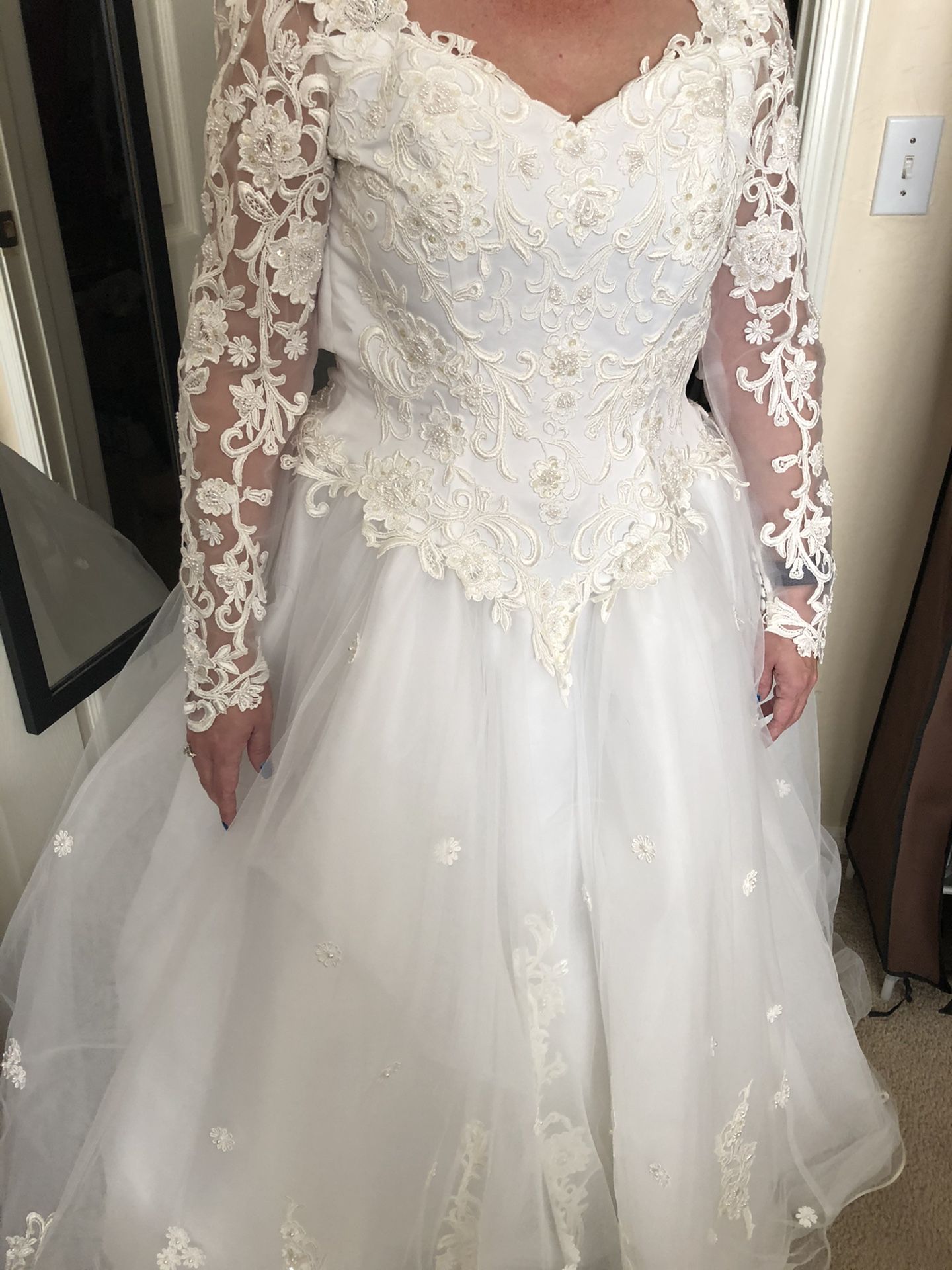 Oleg Cassini Wedding Dress Size 12