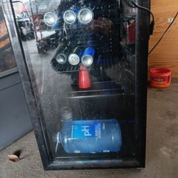 Small Refrigerator/blue Lighting 