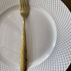 Gold Plates Forks