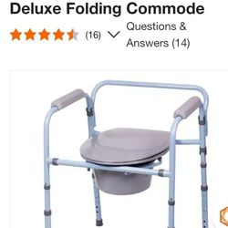 Carex Deluxe Folding Commode 