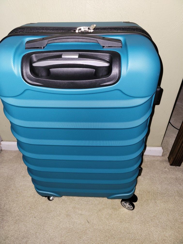 Dejuno, Teal Blue, 26 Inch Luggage 