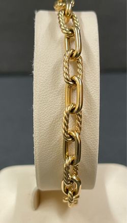 David Yurman 18K Yellow Gold Madison Chain Link Bracelet, 6mm