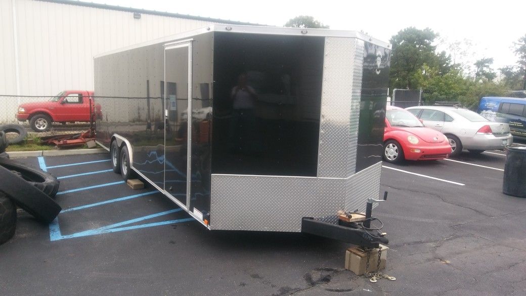 Brand New 2018 Model Vnose Enclosed Aluminum trailer 24 footer