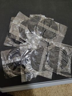 🖤 Set of 11 Black Rubber Drink Coasters – Non-Slip, Heat Resistant