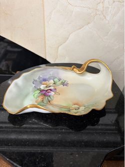 Italian Porcelain Hand-Painted Decorative Plate