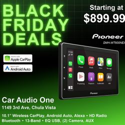 Pioneer DMH-WT6000NEX 10.1" Multimedia Digital Media Receiver Single Din - Built in WiFi, Bluetooth, Wireless Apple CarPlay, Android Auto, HD Radio, L