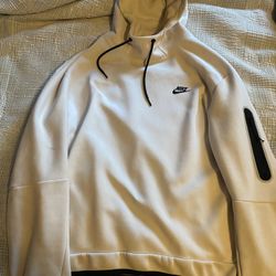 White Nike Sportswear Tech Fleece Hoodie 
