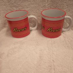 2 Vintage Reese's Peanut Butter Cup Coffee Mugs Galerie, 1990’s 12oz Reeses Peanutbutter Cups Coffee Mugs