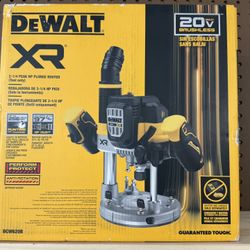 NEW! DeWalt DCW620B 20V XR 2-1/4 HP Brushless Plunge Router