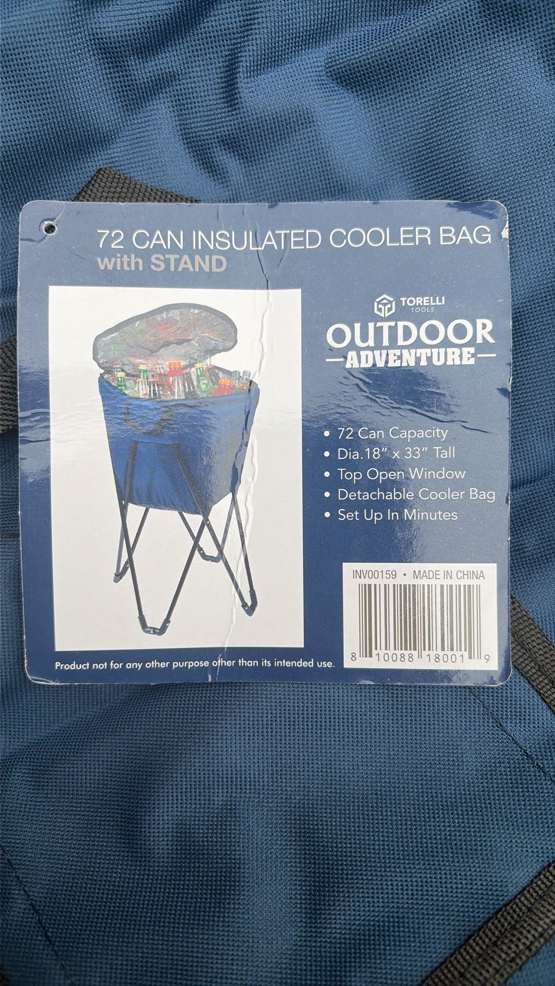 72 CAN Insulated Cooler Bag With Stand Brand New