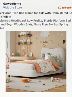 Upholstery Kids Bed Frame White