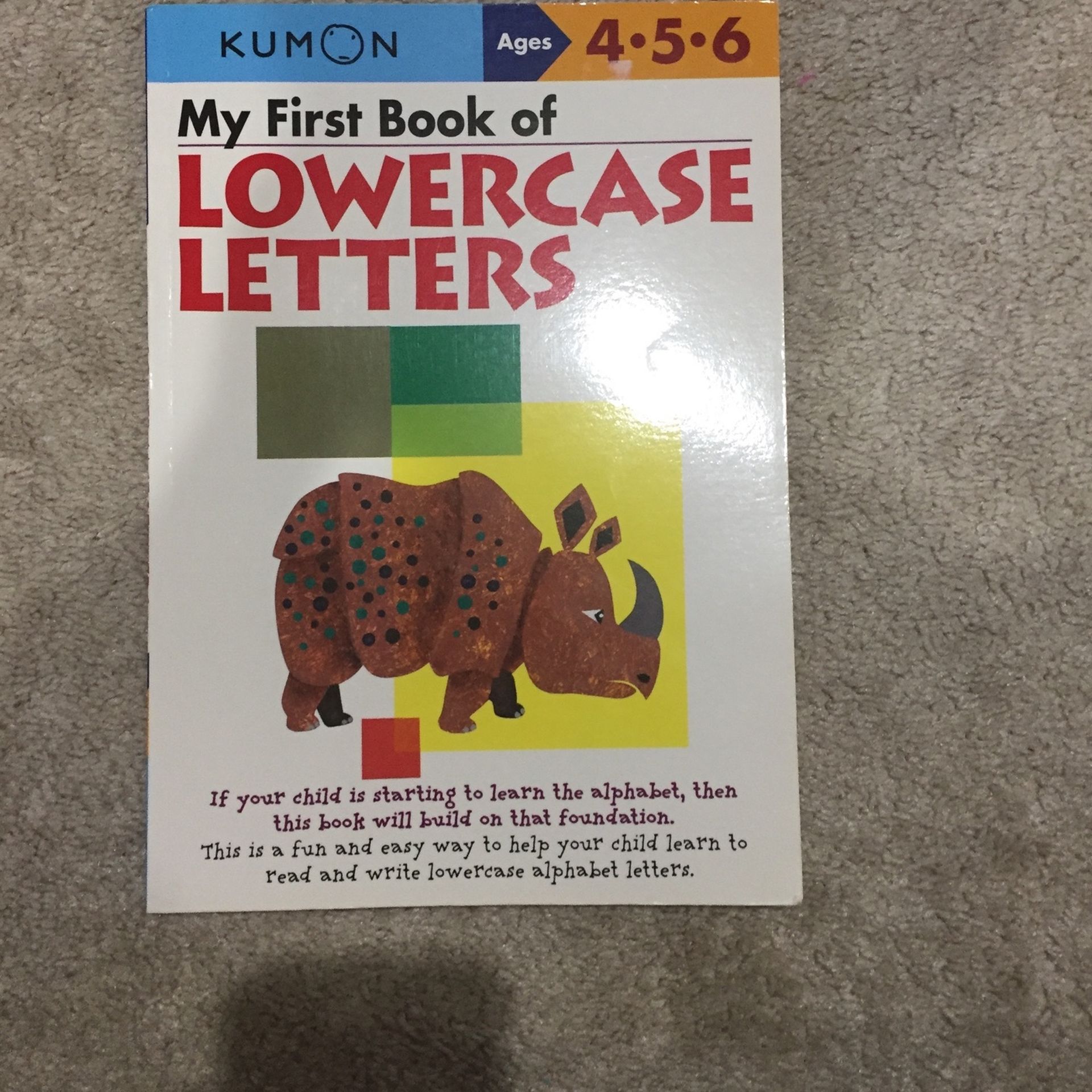 Kumon Lowercase Letter Book (Practice!)
