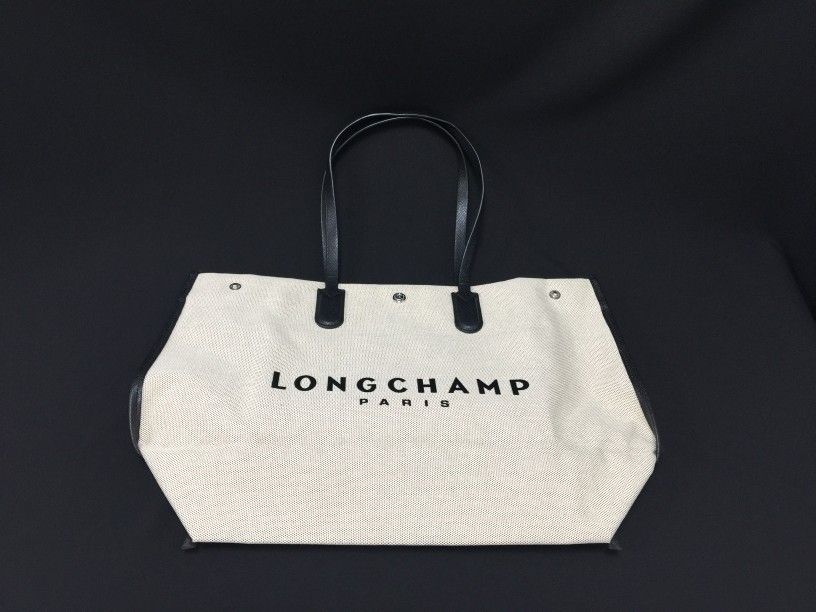 Longchamp Large Canvas Tote Shoulder Bag Travel Bags