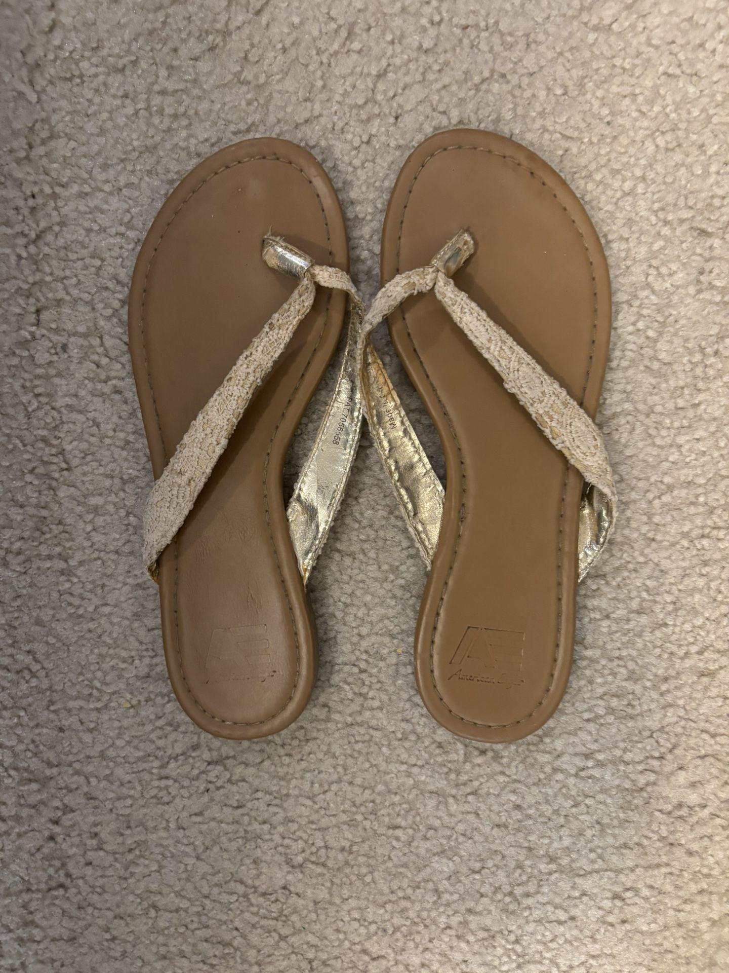 White and Cream Sandals