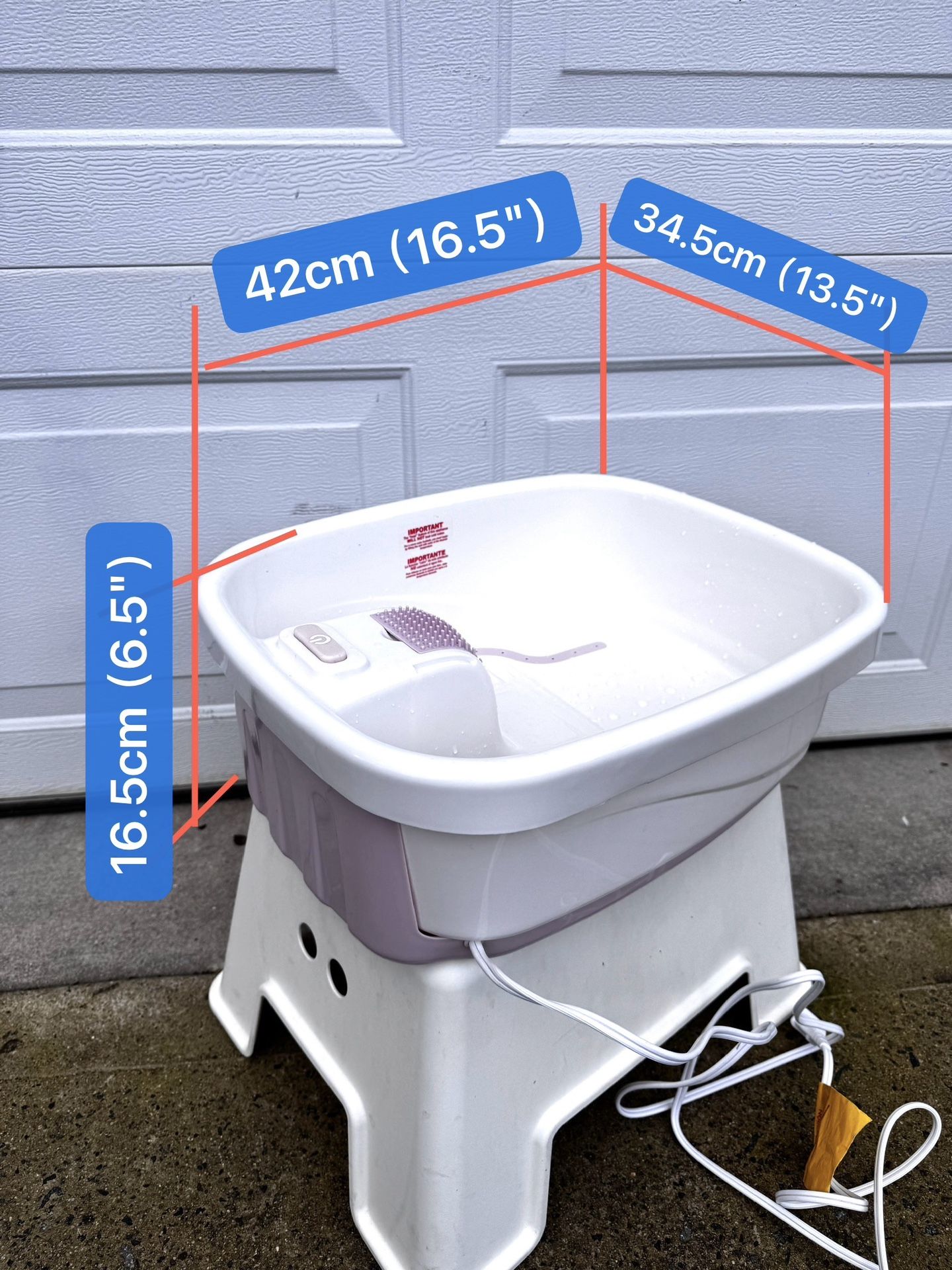 Bubble Bliss® Electric Bubble Foot bath