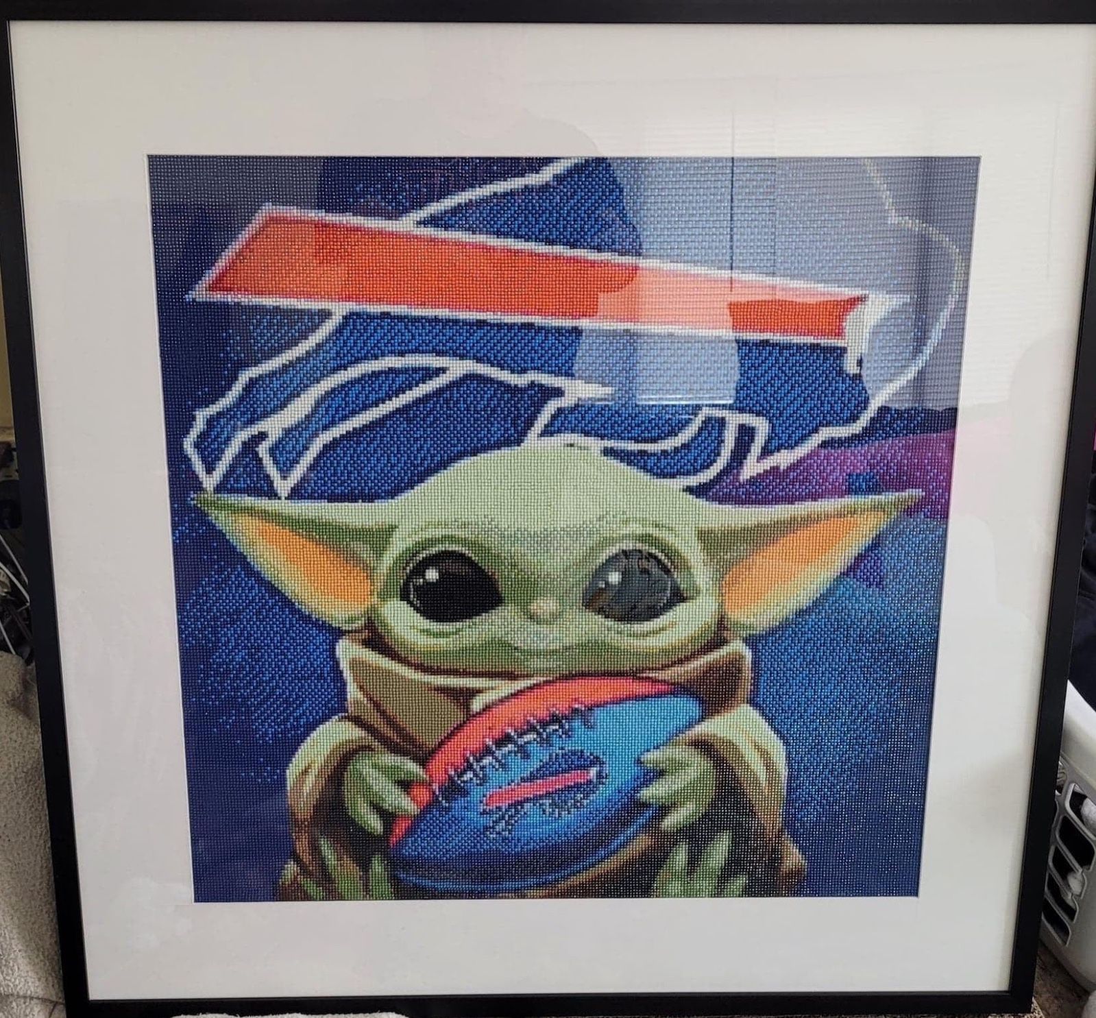 CUSTOM FRAMED BILLS/YODA DIAMOND PAINTING