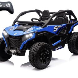 24V 10Ah Real 2 Seater Kids UTV Ride-On Car with Remote Control 4x4 4WD Electric Vehicle for Kids 3-8 to Drive